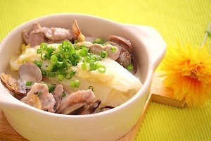 【今日のダイエット献立】心も体もぽかぽか！白菜とあさりのクリーム煮献立＜470kcal＞